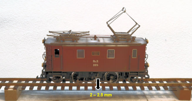 DDurchhang 60cm Schiene bei 2.6 kg Belastung